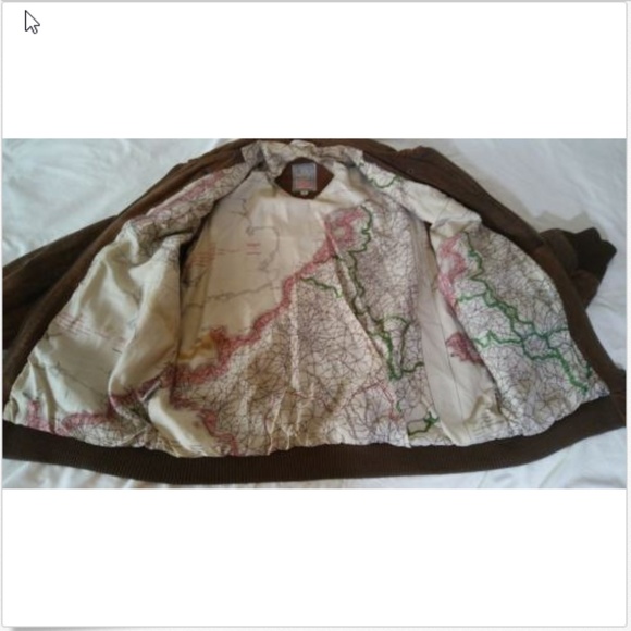 Outdoor Exchange Bomber Leather Jacket Size M - Picture 2 of 8